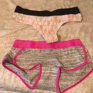 Pink Victoria’s Secret panties